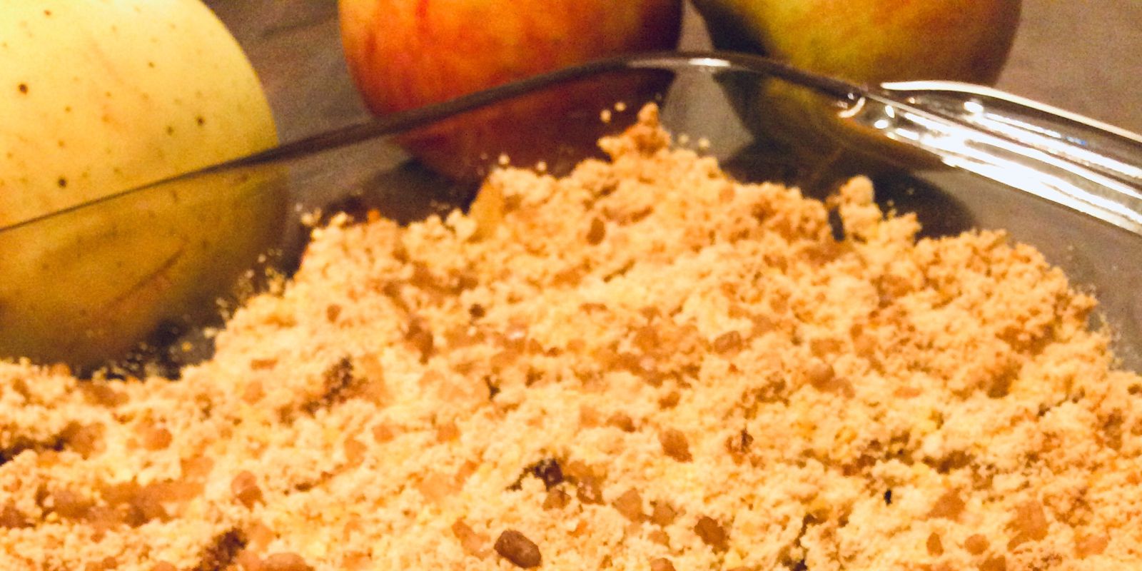 Vegan Protein Apple Crumble