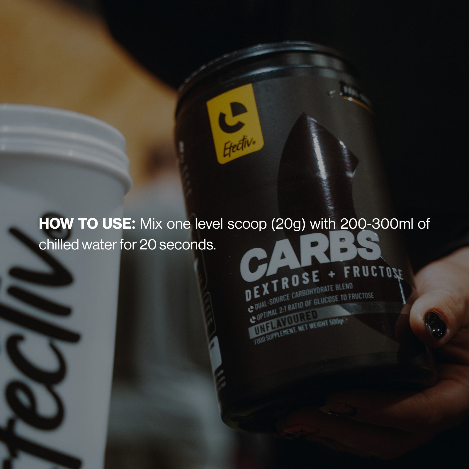 EFECTIV® Carb Powder | 2:1 Dextrose & Fructose Blend | 25 Servings