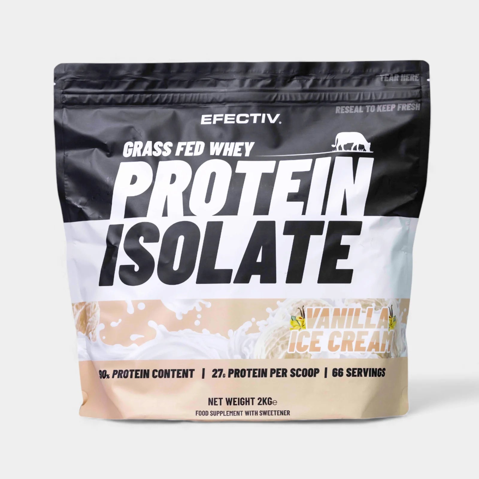 EFECTIV® Grass Fed Whey Protein Isolate | 66 Servings | Muscle Growth