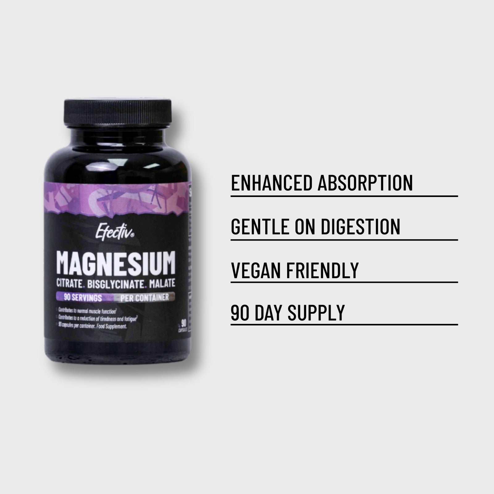 EFECTIV® Magnesium Blend | 90 Servings | Triple Magnesium Complex