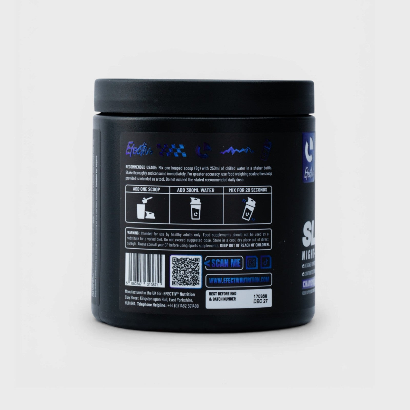 EFECTIV® Sleep Powder | Night-Time Recovery | 30 Servings