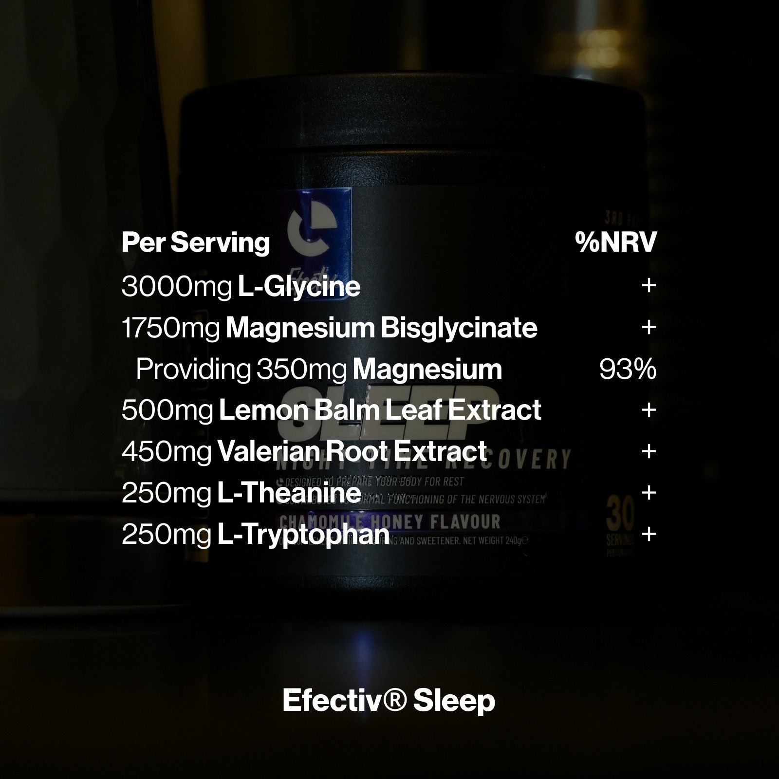 EFECTIV® Sleep Powder | Night-Time Recovery | 30 Servings