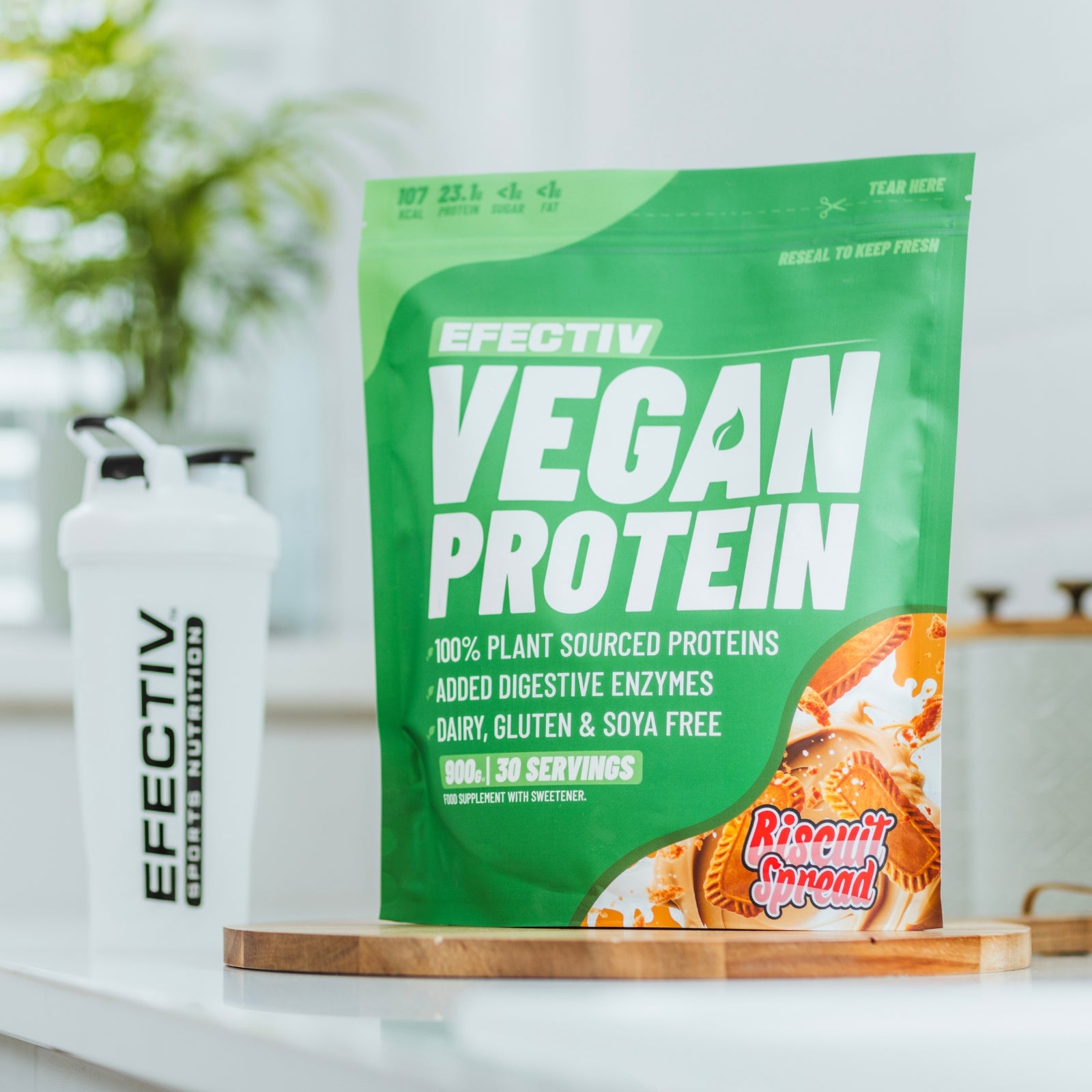 EFECTIV® Vegan Protein Powder | 30 Servings | 100% Plant-Based