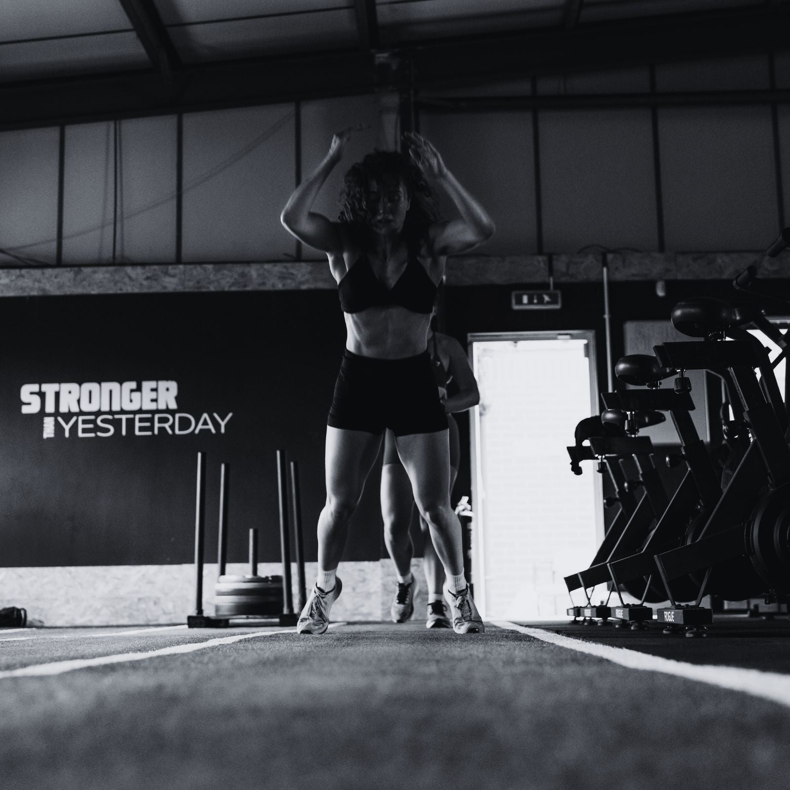 HYROX burpee broad jumps