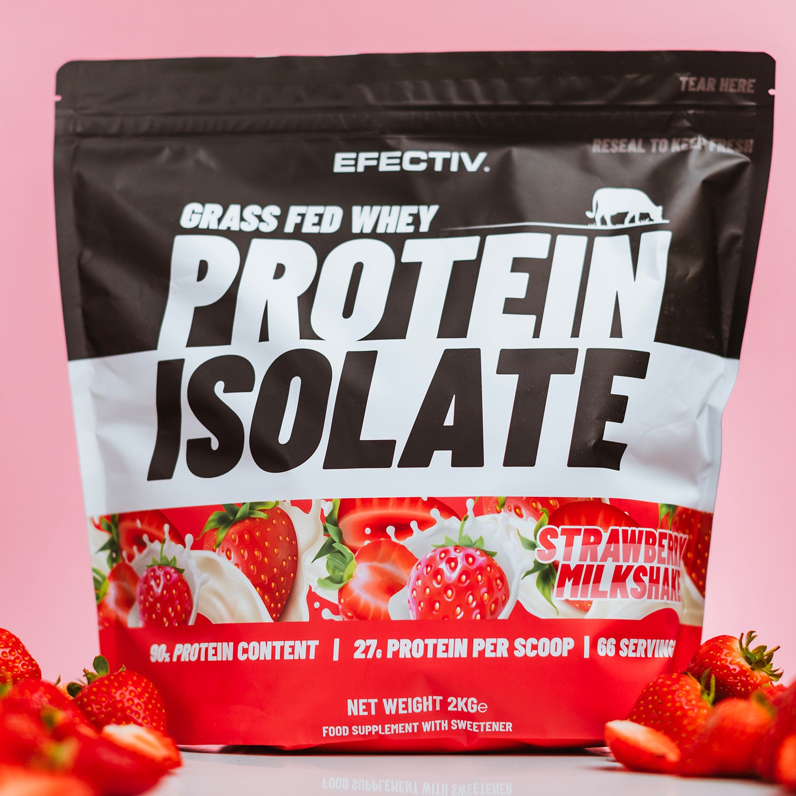 EFECTIV® Grass Fed Whey Protein Isolate | 66 Servings | Muscle Growth