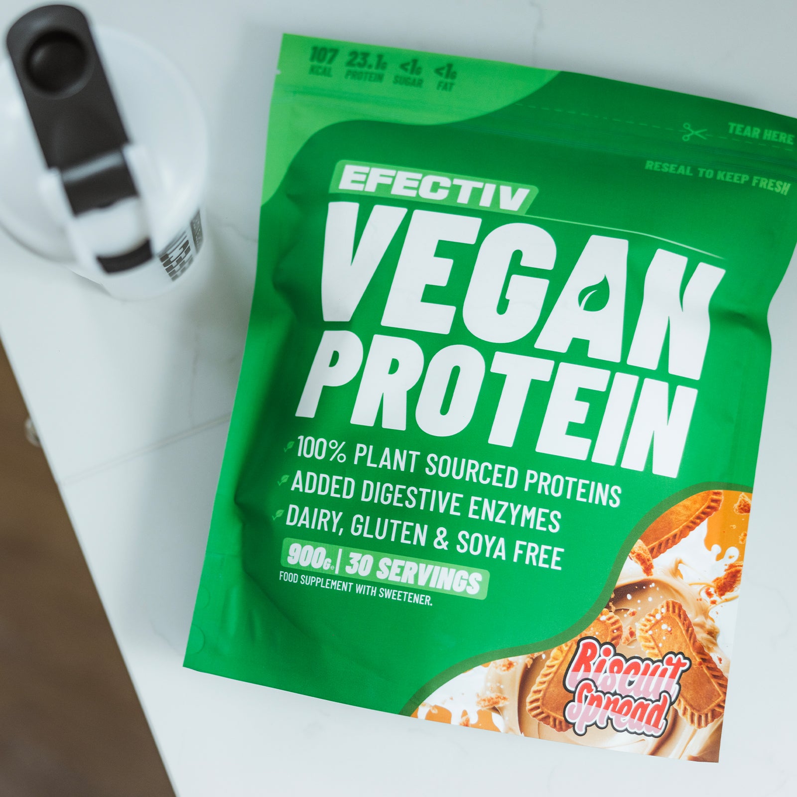 EFECTIV® Vegan Protein Powder | 30 Servings | 100% Plant-Based