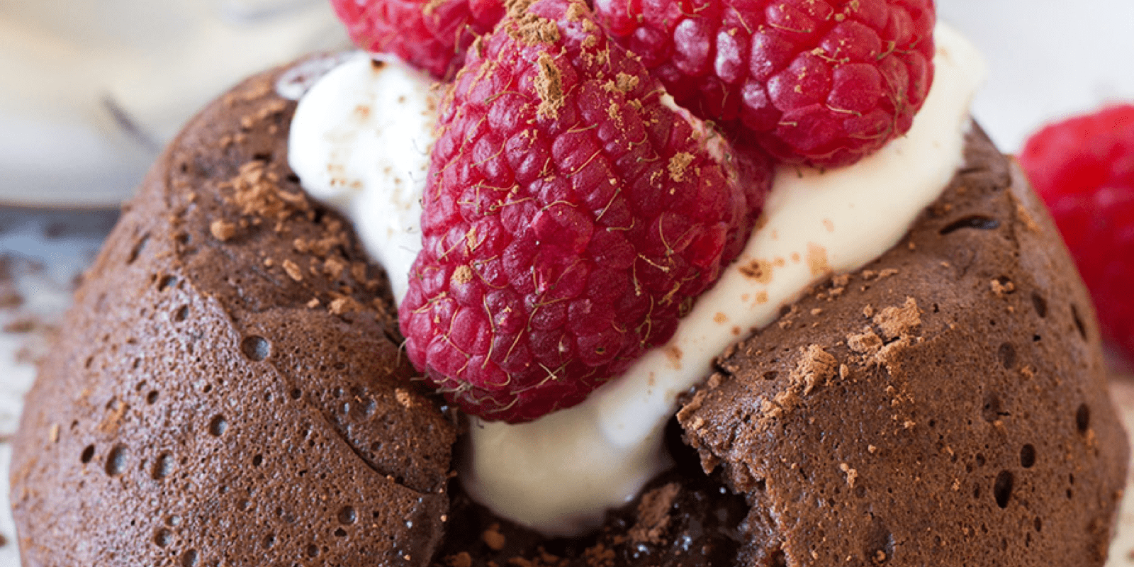 Chocolate Protein Lava Cake