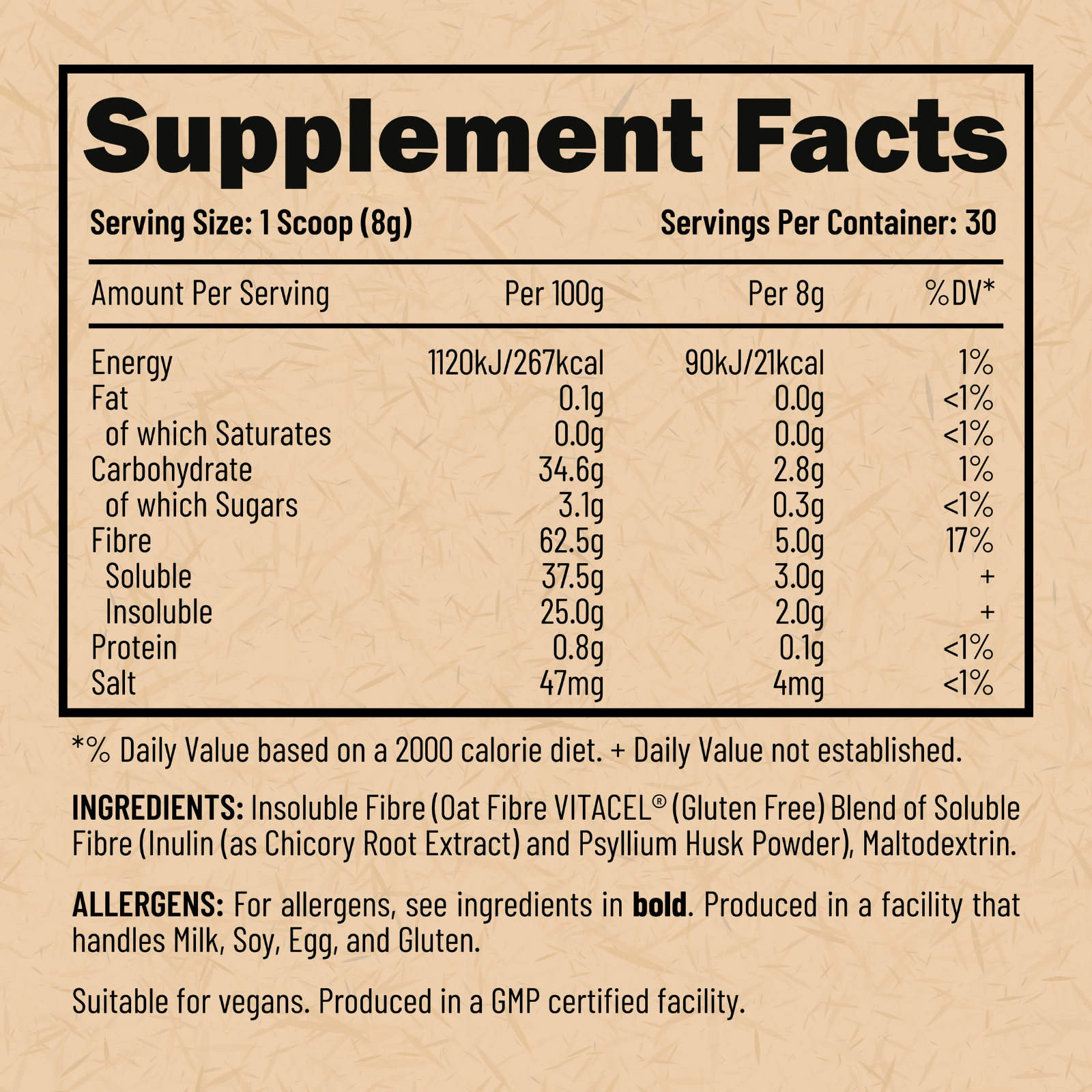 EFECTIV® Fibre Powder | 30 Servings | Digestive & Gut Health Support